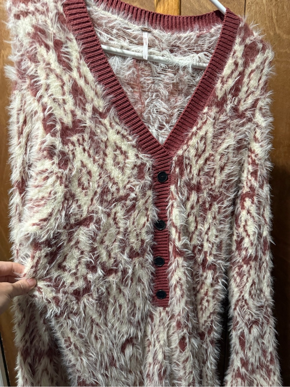 Free People Fuzzy Feelings Dress- Size Large - Picture 5 of 9